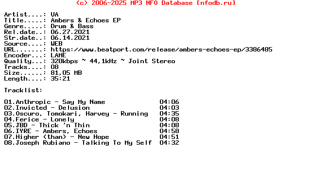 VA-Ambers_And_Echoes_Ep-(INFLUENZA244)-WEB-2021