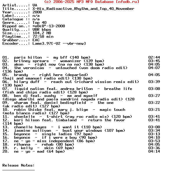 VA-X-Mix_Radioactive_Rhythm_And_Top_40_November-2008