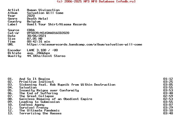 Human_Vivisection-Salvation_Will_Come-CD-2020