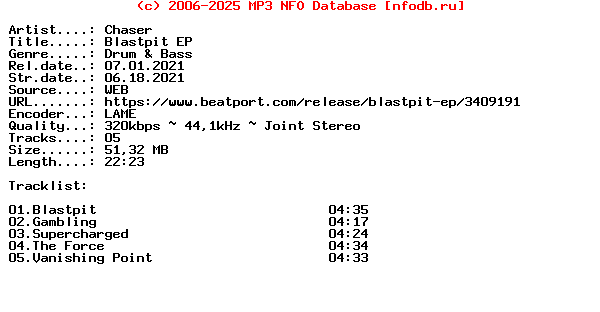 Chaser-Blastpit_Ep-(EATBRAIN123)-WEB-2021