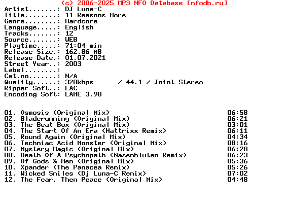 Dj_Luna-C-11_Reasons_More-2003-XTC