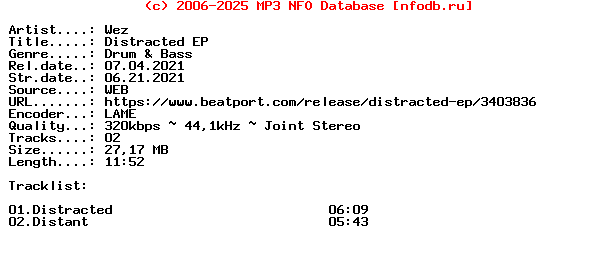 Wez-Distracted_Ep-(ERC038)-WEB-2021