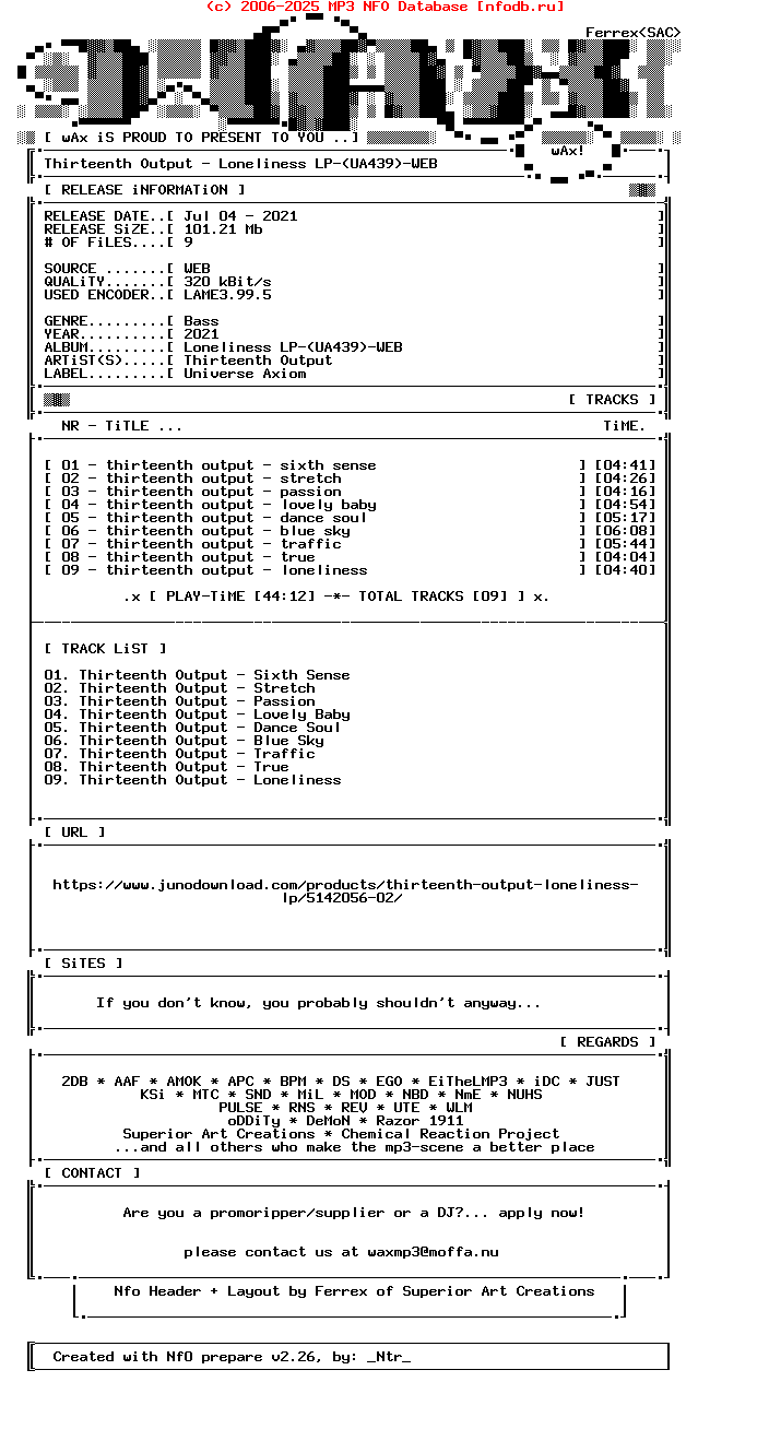 Thirteenth_Output-Loneliness_Lp-(UA439)-WEB-2021