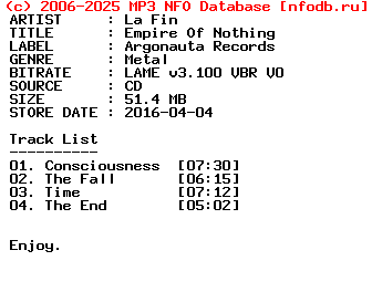 La_Fin-Empire_Of_Nothing-EP-2016