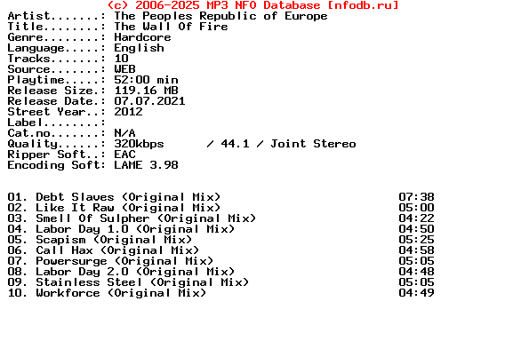 The_Peoples_Republic_Of_Europe-The_Wall_Of_Fire-2012-XTC