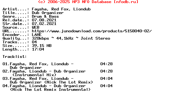 Faysha_And_Red_Fox_And_Liondub-Dub_Organizer-(LNDB063)-WEB-2021