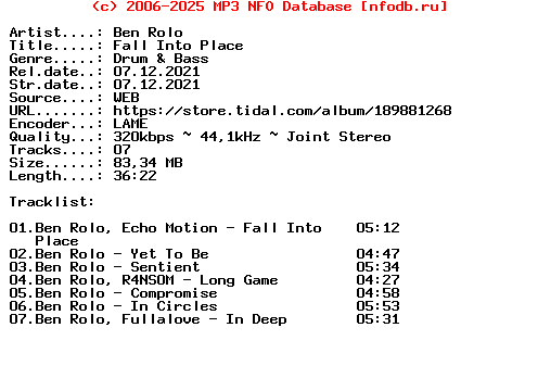 Ben_Rolo-Fall_Into_Place-(SDD236)-WEB-2021