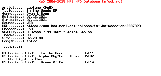 Luciano_(DNB)-In_The_Woods_Ep-(CLS363)-WEB-2021