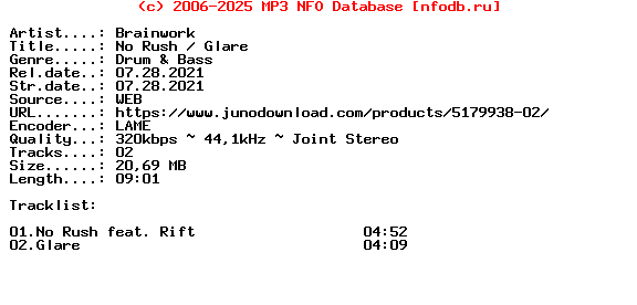 Brainwork-No_Rush__Glare-(HUSKI009)-WEB-2021