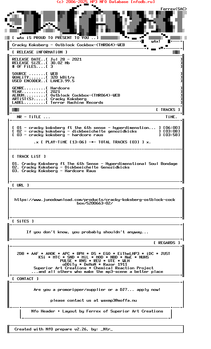 Cracky_Koksberg-Ostblock_Cockbox-(TMR064)-WEB-2021