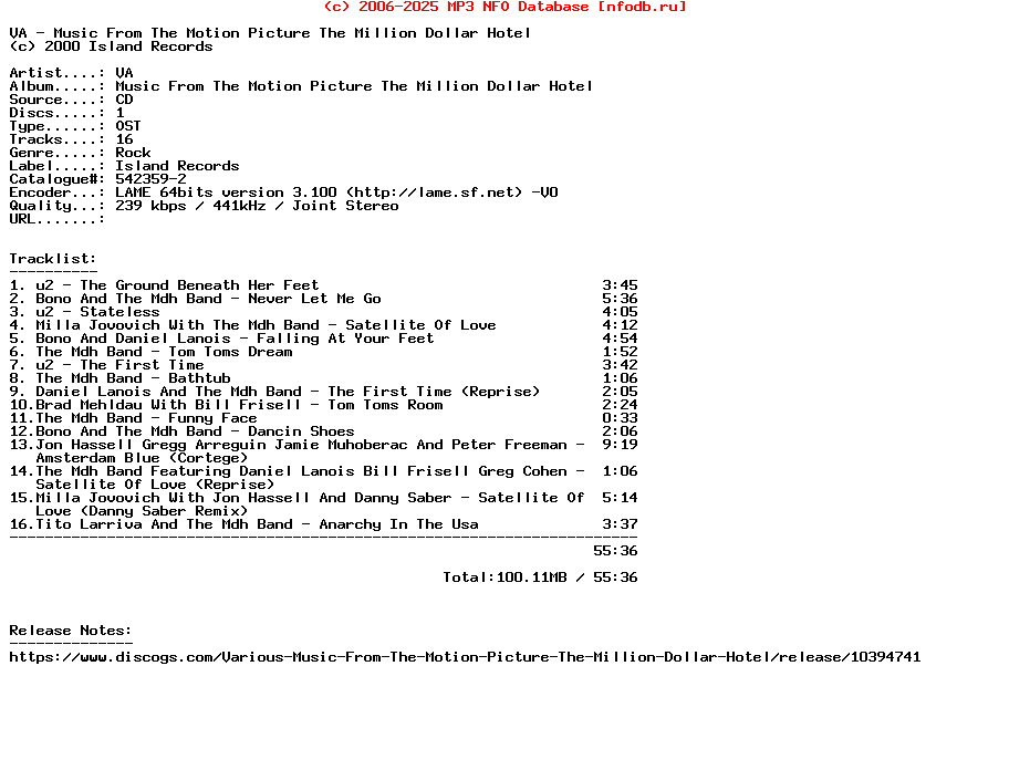 VA-Music_From_The_Motion_Picture_The_Million_Dollar_Hotel-Ost-CD-2000