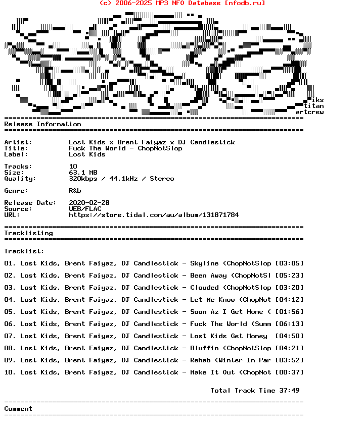 Lost_Kids_X_Brent_Faiyaz_X_Dj_Candlestick-Fuck_The_World-Chopnotslop-WEB-2020
