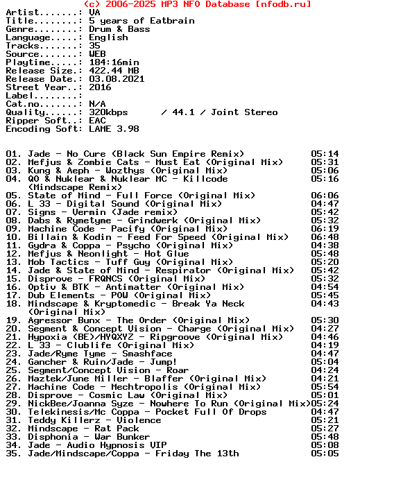 VA-5_Years_Of_Eatbrain-2016-XTC