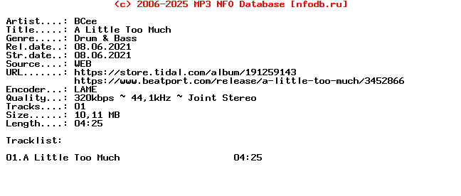 Bcee-A_Little_Too_Much-(SPEAR159)-Single-WEB-2021