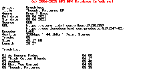 Wreckless-Thought_Patterns_Ep-(DIS170)-WEB-2021