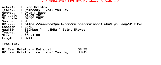 Ewan_Bristow-Raincoat__What_You_Say-(INFLUENZA249)-WEB-2021