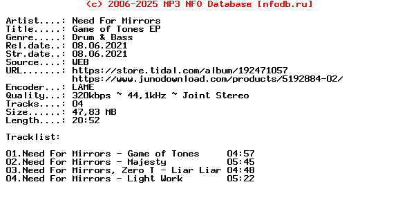 Need_For_Mirrors-Game_Of_Tones_Ep-(ZLTR013)-WEB-2021