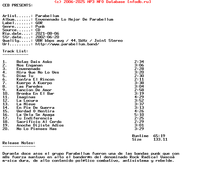 Parabellum-Envenenado_Lo_Mejor_De_Parabellum-ES-2002