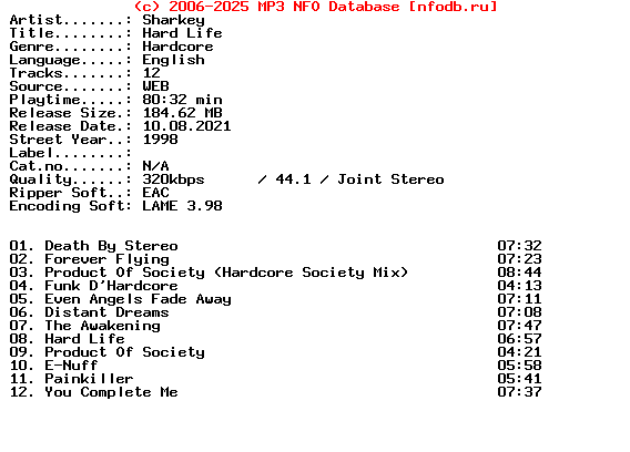 Sharkey-Hard_Life-1998-XTC