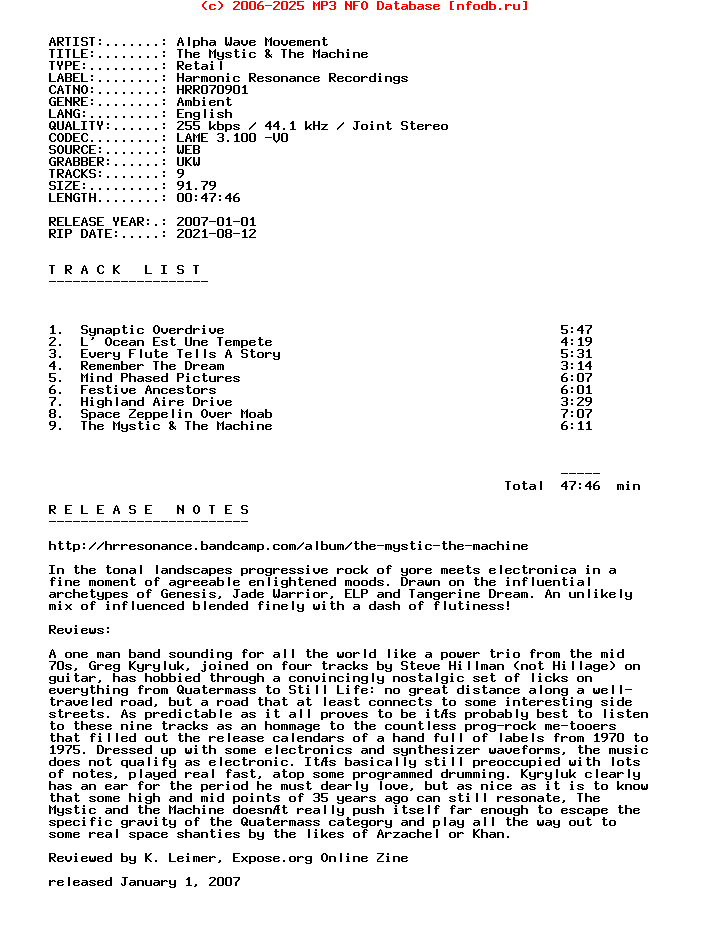 Alpha_Wave_Movement-The_Mystic_And_The_Machine-(HRR070901)-WEB-2007