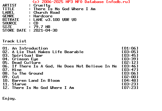 Cruelty-There_Is_No_God_Where_I_Am-2021