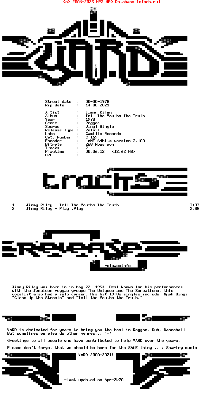 Jimmy_Riley-Tell_The_Youths_The_Truth-(C-169)-VLS-1978-YARD