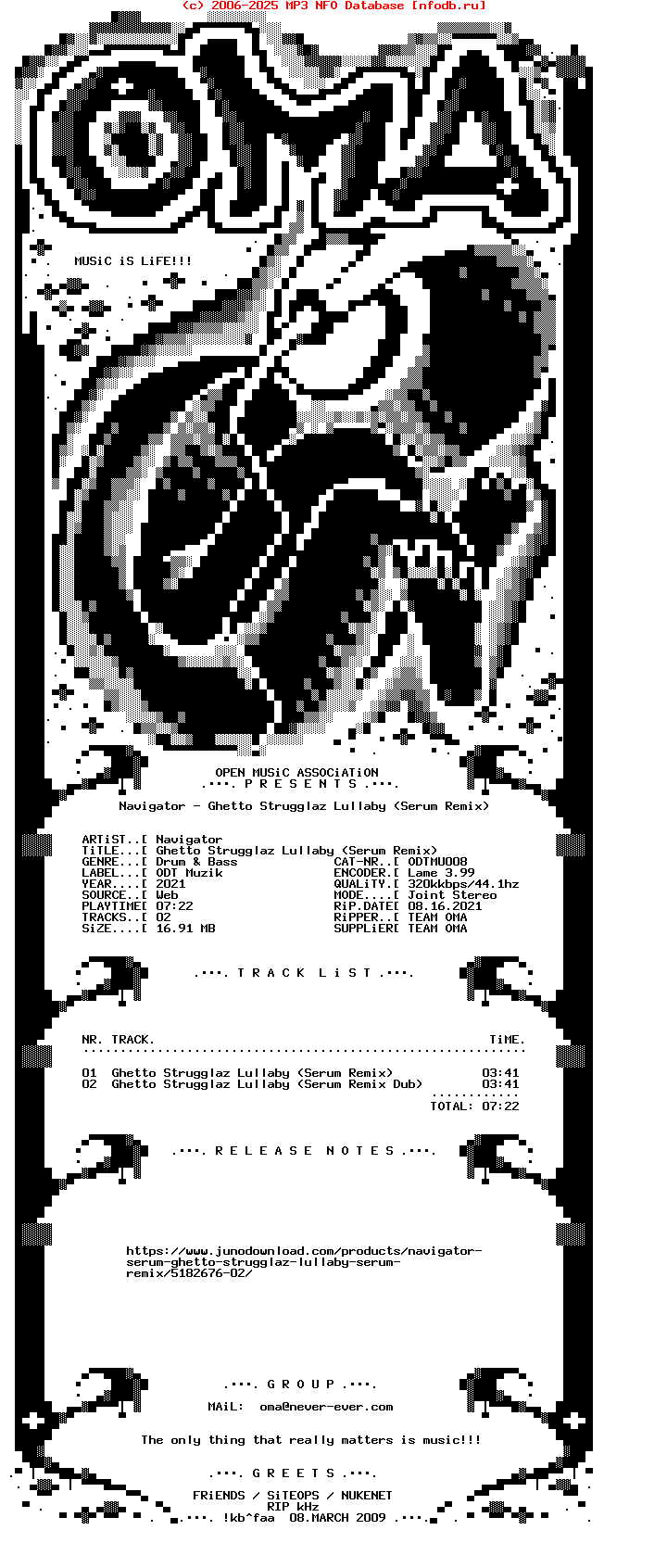 Navigator--Ghetto_Strugglaz_Lullaby_(SERUM_REMIX)-(ODTMU008)-WEB-2021-OMA