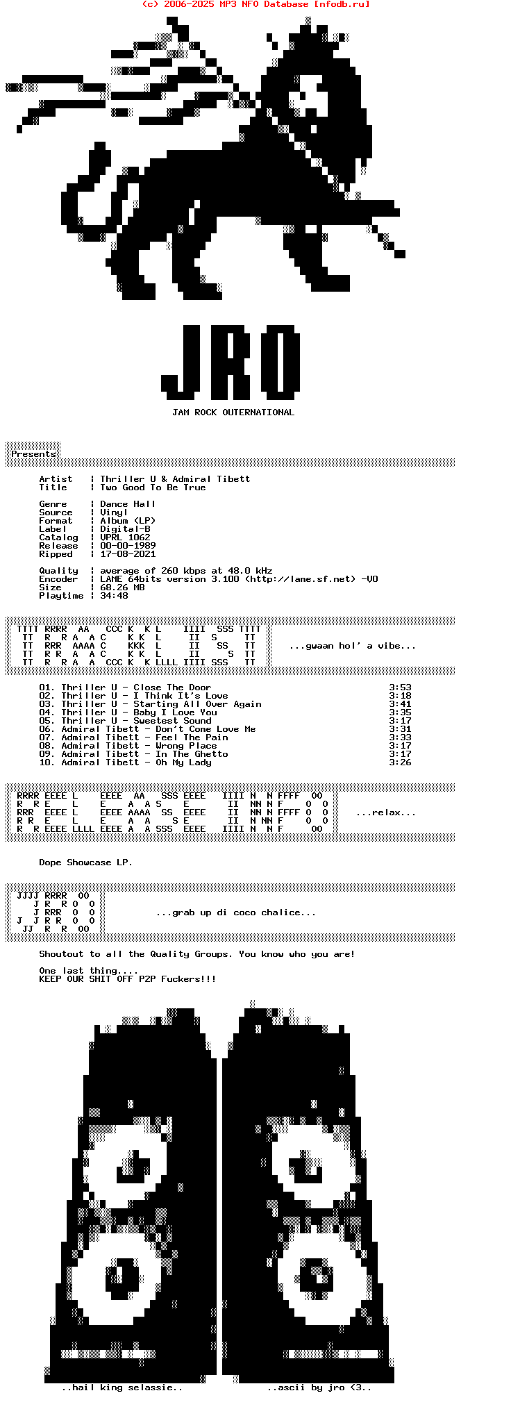 Thriller_U_And_Admiral_Tibett-Two_Good_To_Be_True-Lp-1989-Jro