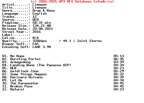 Limewax-Limewax-2016-XTC