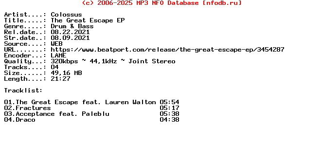 Colossus-The_Great_Escape_Ep-(4CM042)-WEB-2021