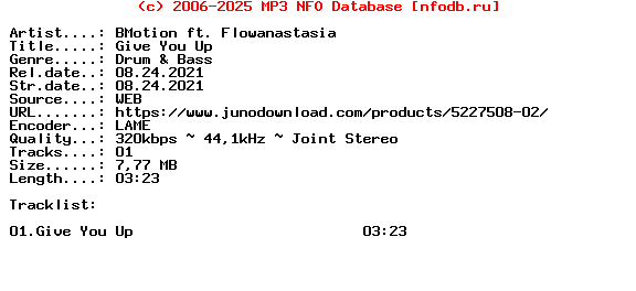 Bmotion_Ft._Flowanastasia-Give_You_Up-(PILOT065)-Single-WEB-2021