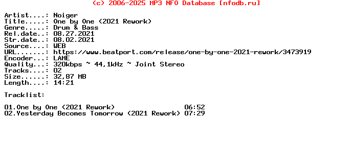 Noiger-One_By_One_(2021_REWORK)-(LQBDIG471)-WEB-2021