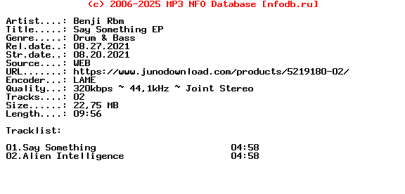Benji_Rbm-Say_Something_Ep-(FFL012)-WEB-2021
