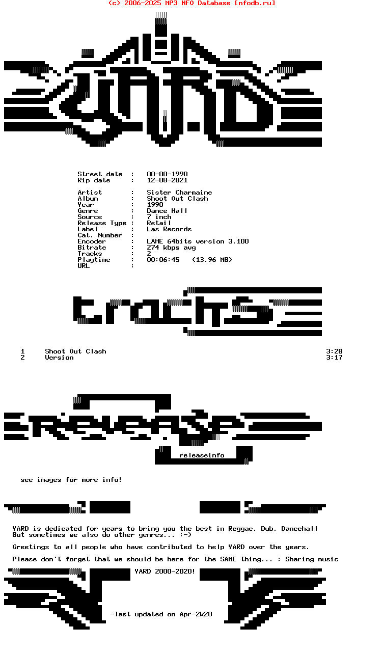 Sister_Charmaine-Shoot_Out_Clash-7Inch_Vinyl-1990-YARD
