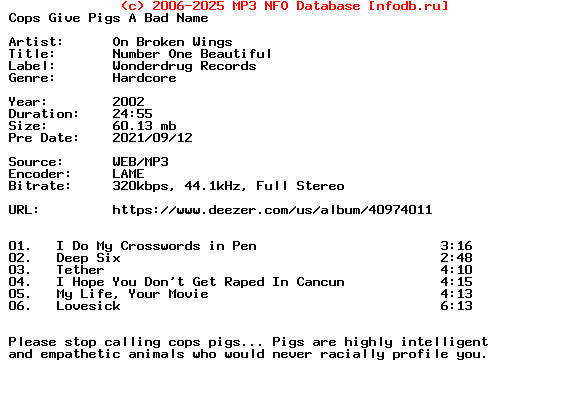 On_Broken_Wings-Number_One_Beautiful-EP-WEB-2002