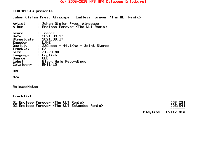 Johan_Gielen_Pres._Airscape_-_Endless_Forever_(THE_WLT_REMIX)-(BH11410)-WEB-2021