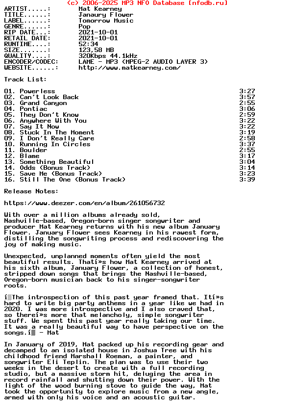 Mat_Kearney-Janaury_Flower-(DELUXE_EDITION)-2021