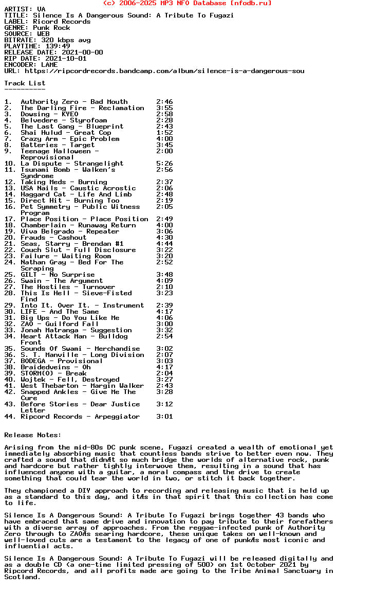 VA-Silence_Is_A_Dangerous_Sound_A_Tribute_To_Fugazi-WEB-2021