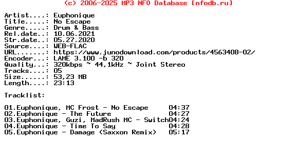 Euphonique-No_Escape-(MURKEP018)-WEB-2020