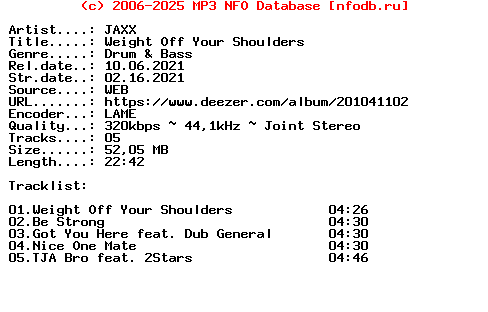 Jaxx-Weight_Off_Your_Shoulders-(MURKEP024)-WEB-2021