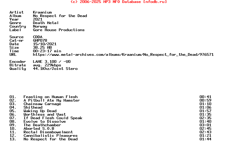 Kraanium-No_Respect_For_The_Dead-Demo_Reissue-CD-2021