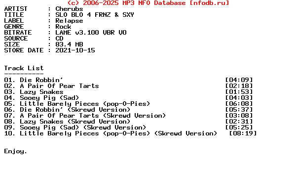 Cherubs-Slo_Blo_4_Frnz_And_Sxy-EP-2021