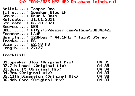 Temper_Dee-Speaker_Blow_Ep-(BHR016)-WEB-2021
