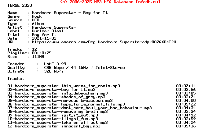 Hardcore_Superstar-Beg_For_It-WEB-2009-Terse