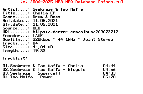 Seekraze_And_Tao_Maffa-Cholia_Ep-(SPREC001)-WEB-2021