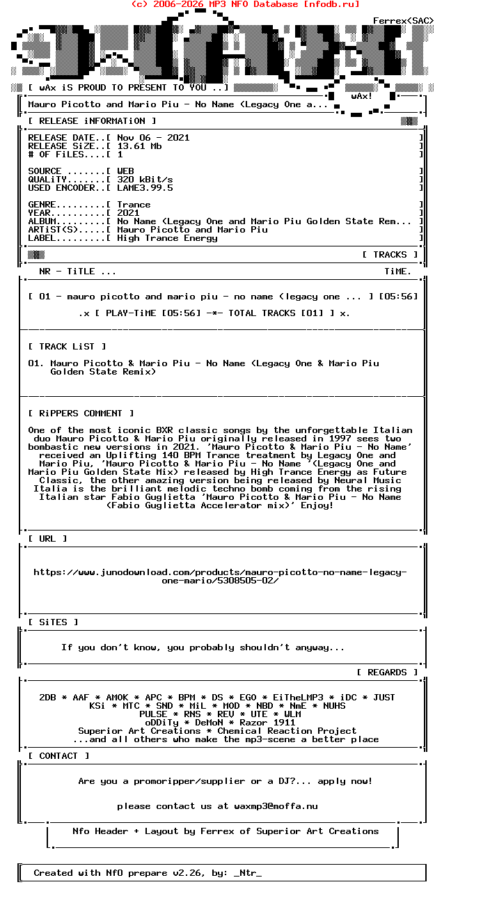 Mauro_Picotto_And_Mario_Piu-No_Name_(LEGACY_ONE_AND_MARIO_PIU_GOLDEN_STATE_REMIX)-(HTECLA005)-Single-WEB-2021