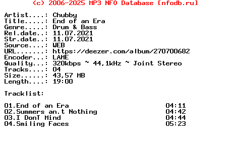 Chubby-End_Of_An_Era-(SFR013)-WEB-2021