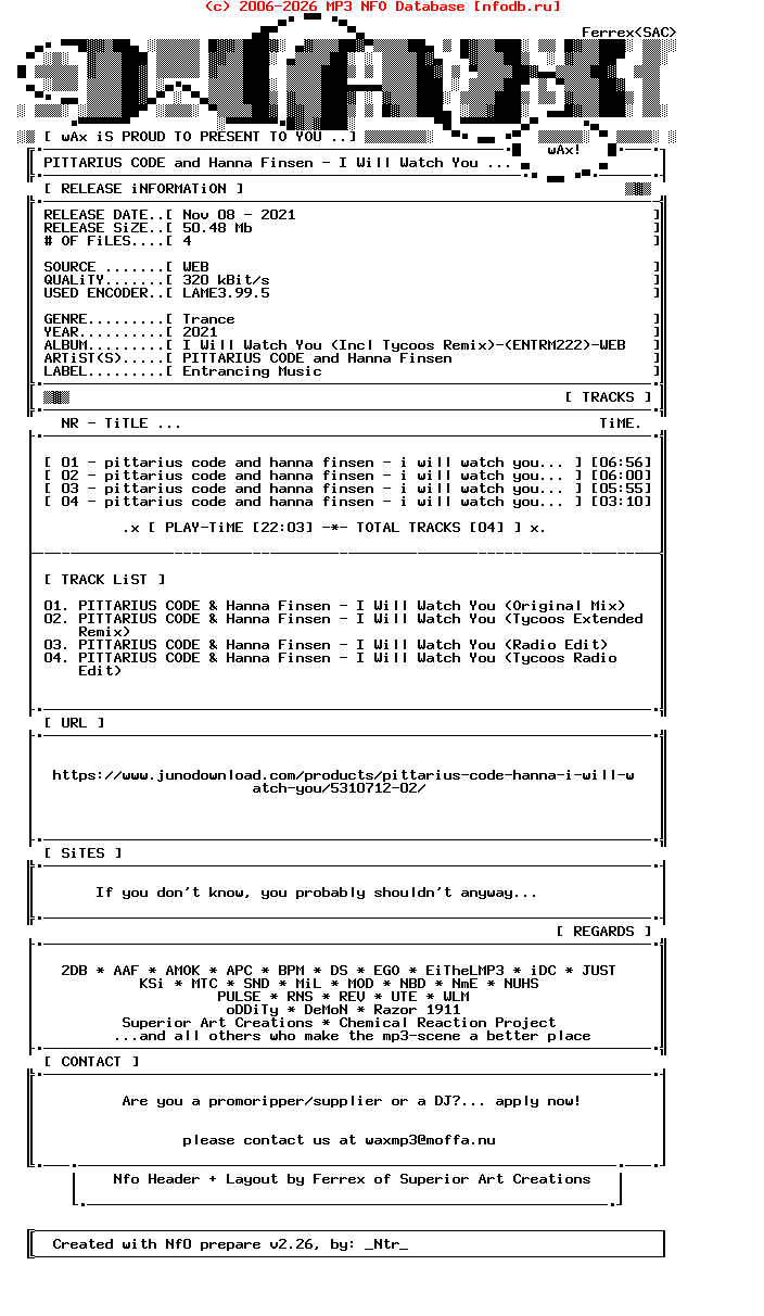 Pittarius_Code_And_Hanna_Finsen-I_Will_Watch_You_(INCL_TYCOOS_REMIX)-(ENTRM222)-WEB-2021
