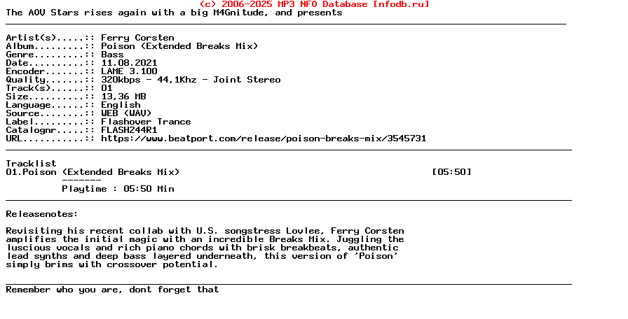 Ferry_Corsten-Poison_(EXTENDED_BREAKS_MIX)-(FLASH244R1)-Single-WEB-2021