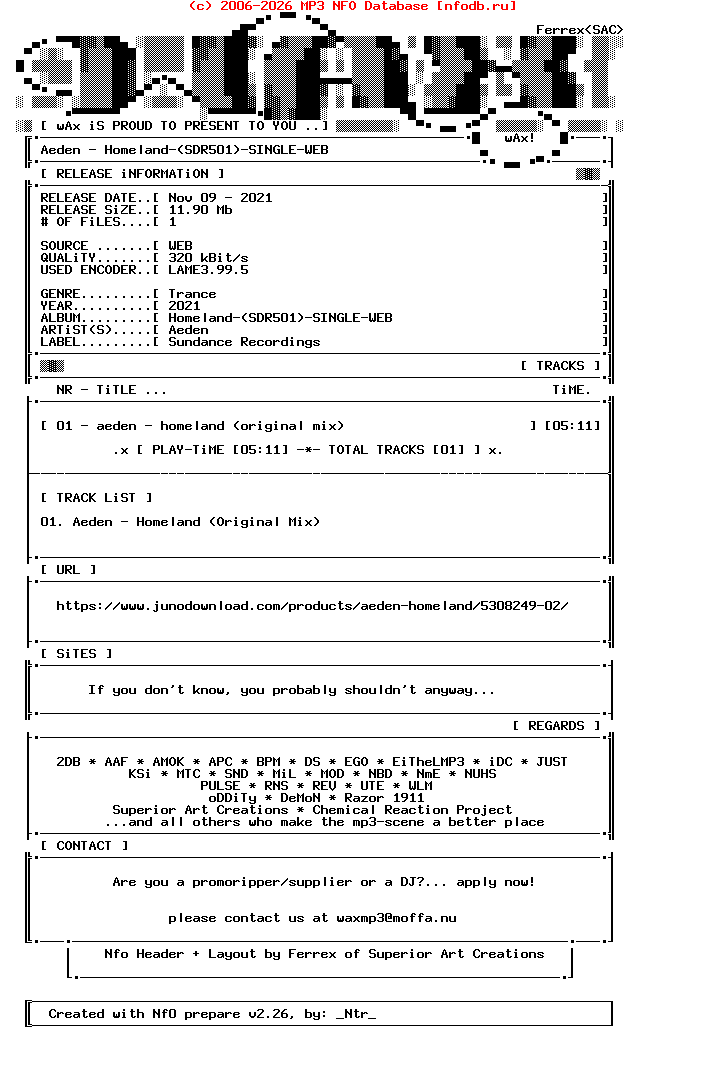 Aeden-Homeland-(SDR501)-Single-WEB-2021